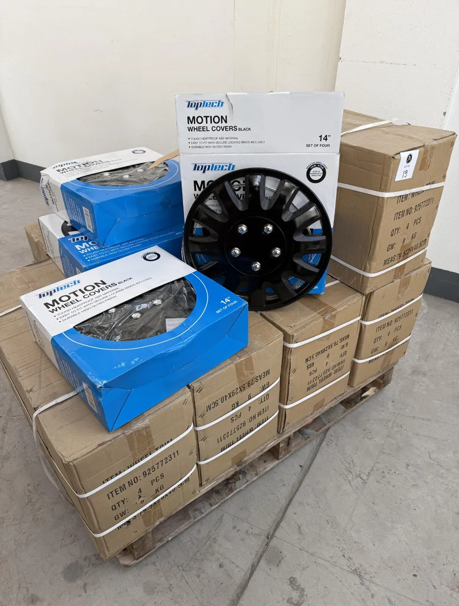 112 x 14in Black Wheel Trims **Online Auction** - Image 1