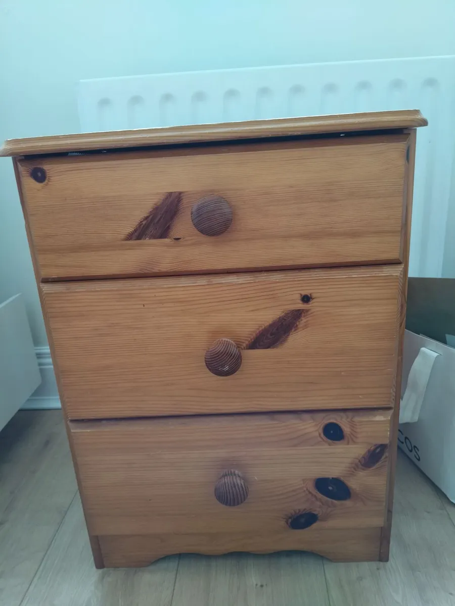 Wooden Bedside Locker - Image 1