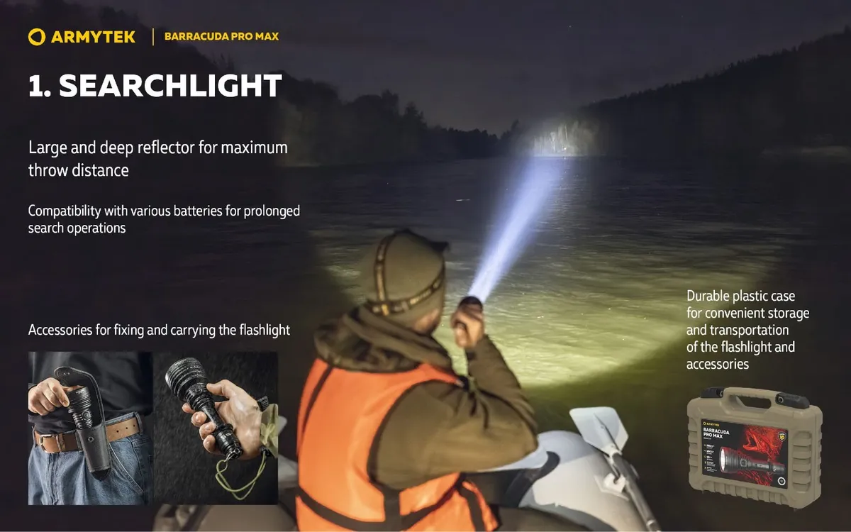 SALE!  Armytek Barracuda Pro Max LED Torch - Image 3