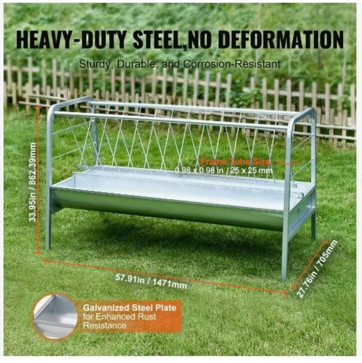 Livestock Hay Feeder, 2 in 1 - Image 3