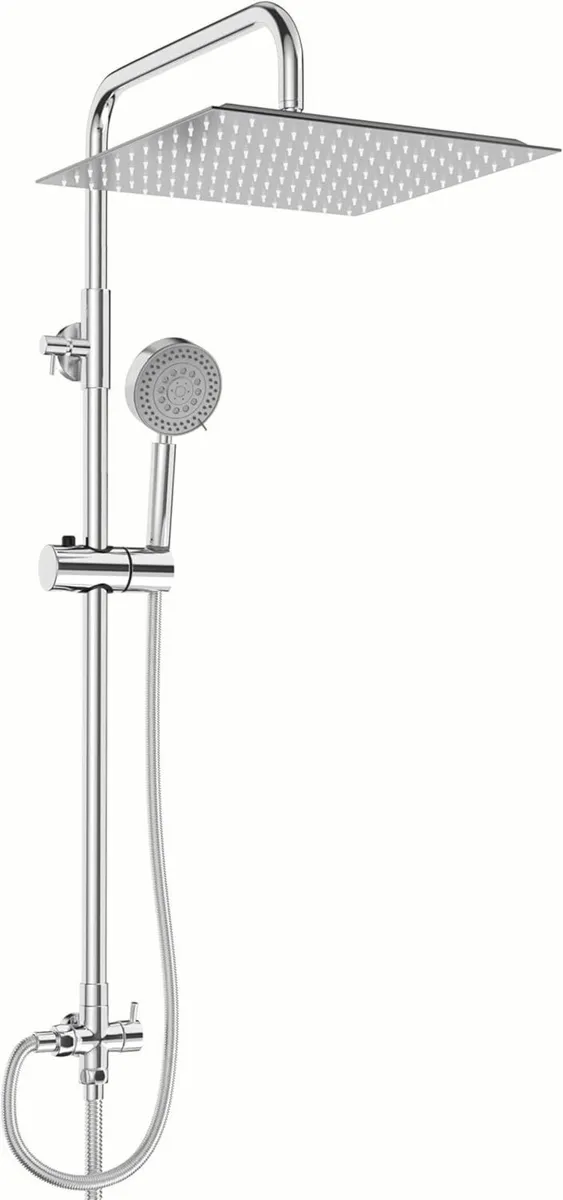 Shower Mixer Set Height Adjustable System with 5 - Image 1