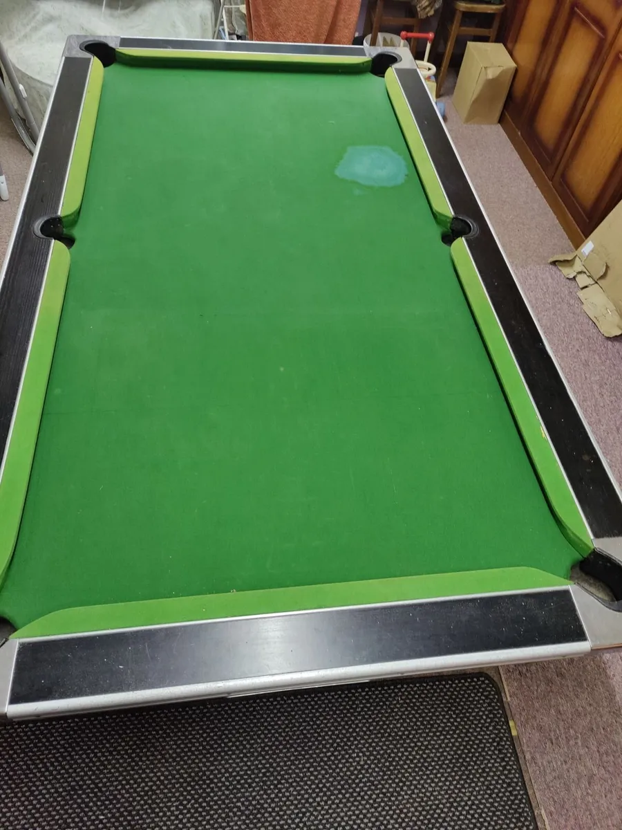 7' x 4' Slate Pool Table - Image 1