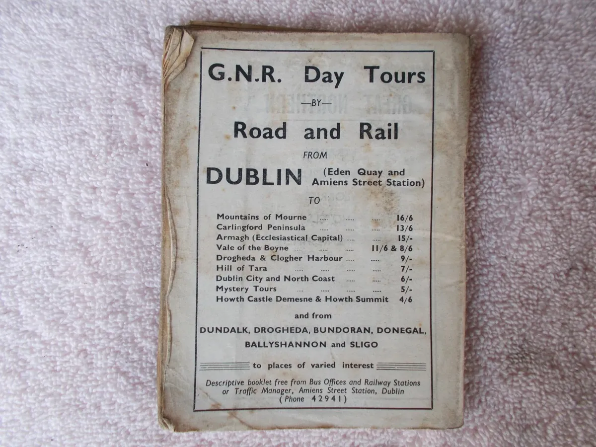 1956 Bus & Train Timetable G.N.R. - Image 2