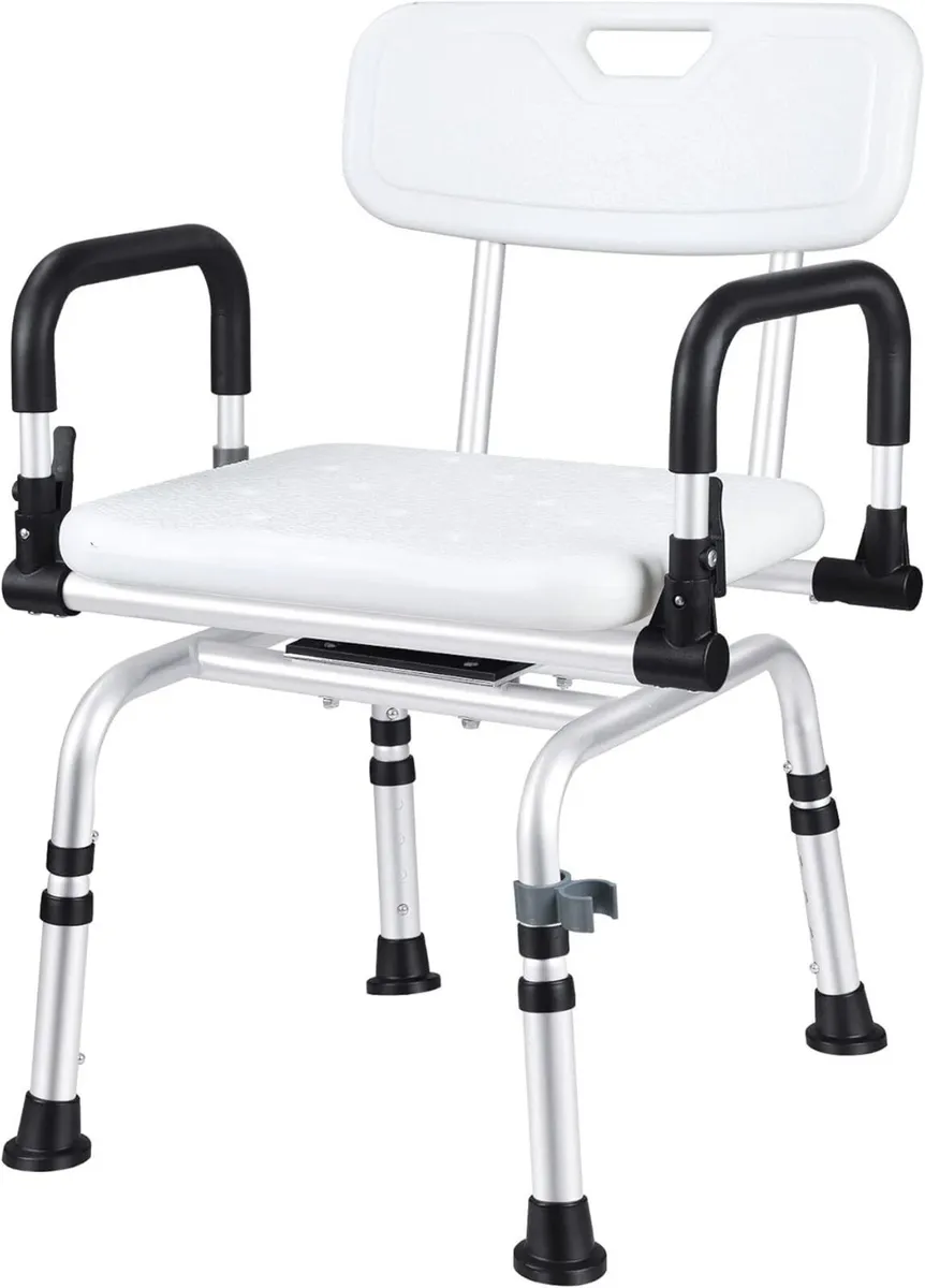 360degrees Swivel Shower Stool Height Adjustable - Image 1