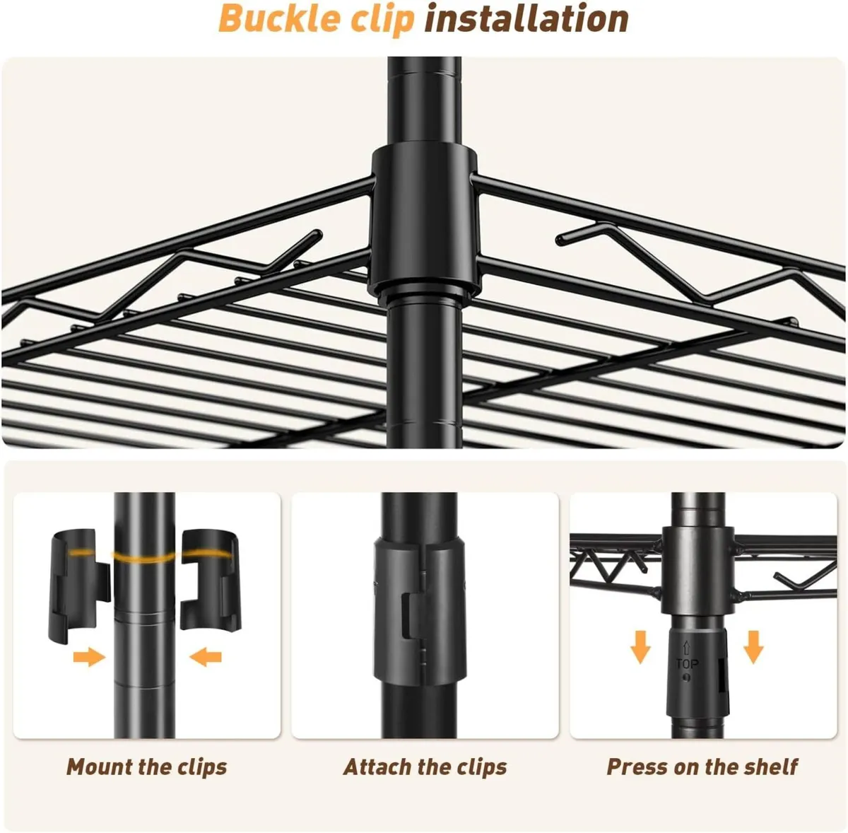 6-Shelf Storage Unit With Height Adjustable - Image 4