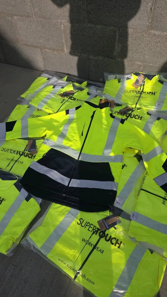 Hi Vis Yellow Softshell Jacket new stock - Image 1