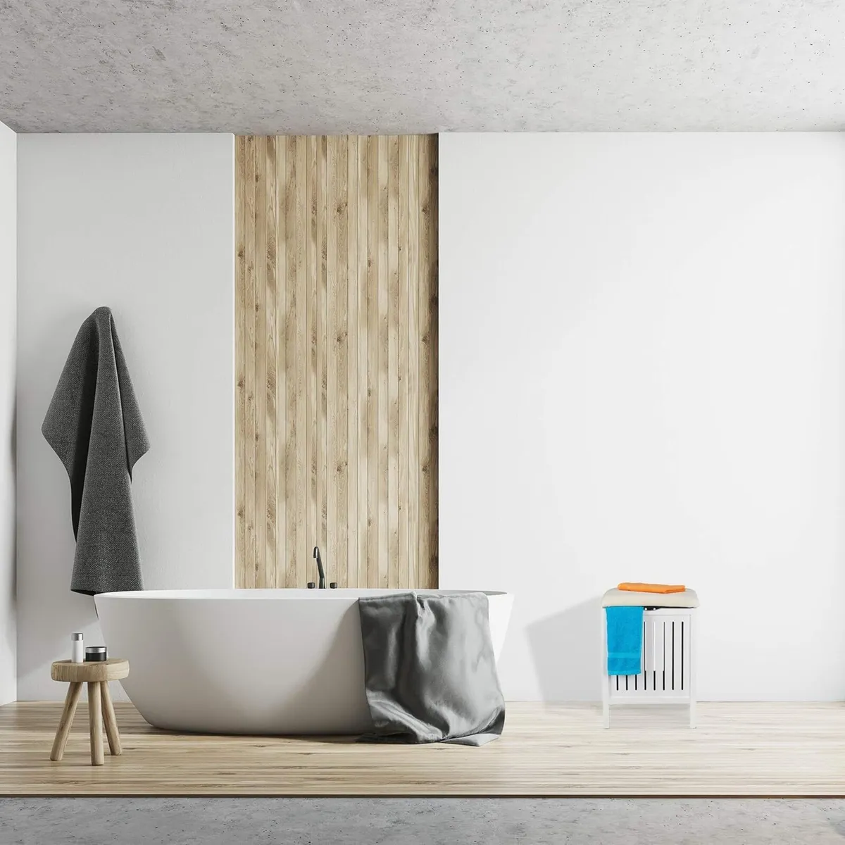 Laundry Basket with Seat Country Style Bin Wood - Image 4