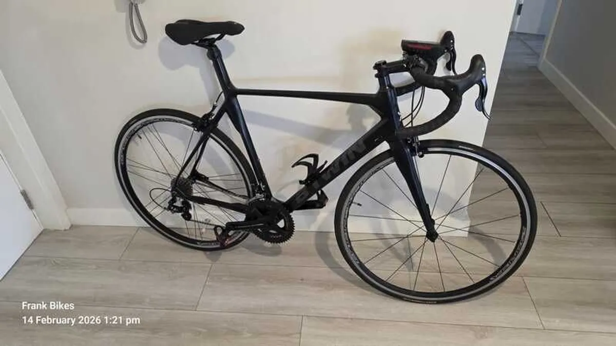 Van Rysel  BTwin Carbon Road Bike  Campagnolo Centaur Athena  Campagnolo Zonda Wheels - Image 1