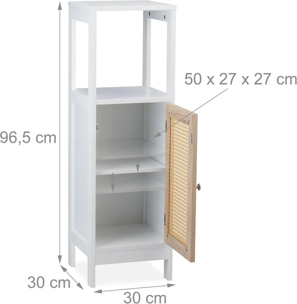 Bathroom Cabinet 3 Compartments HWD: 96.5 x 30 cm - Image 3