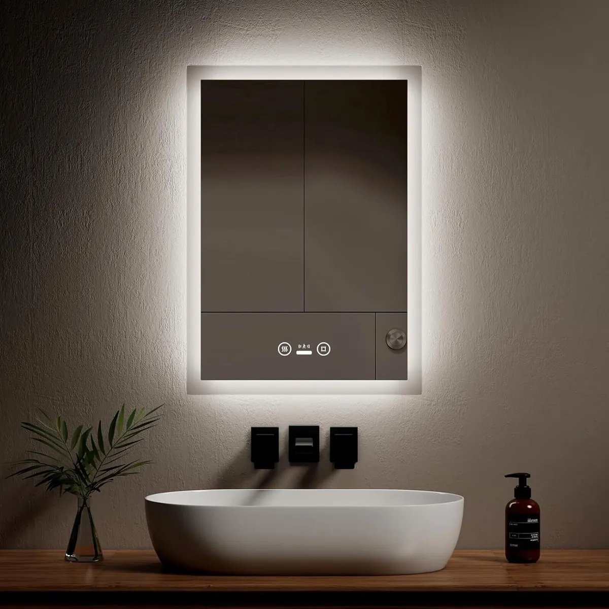 Bathroom LED Mirror with Motion Sensor Switch - - Image 1