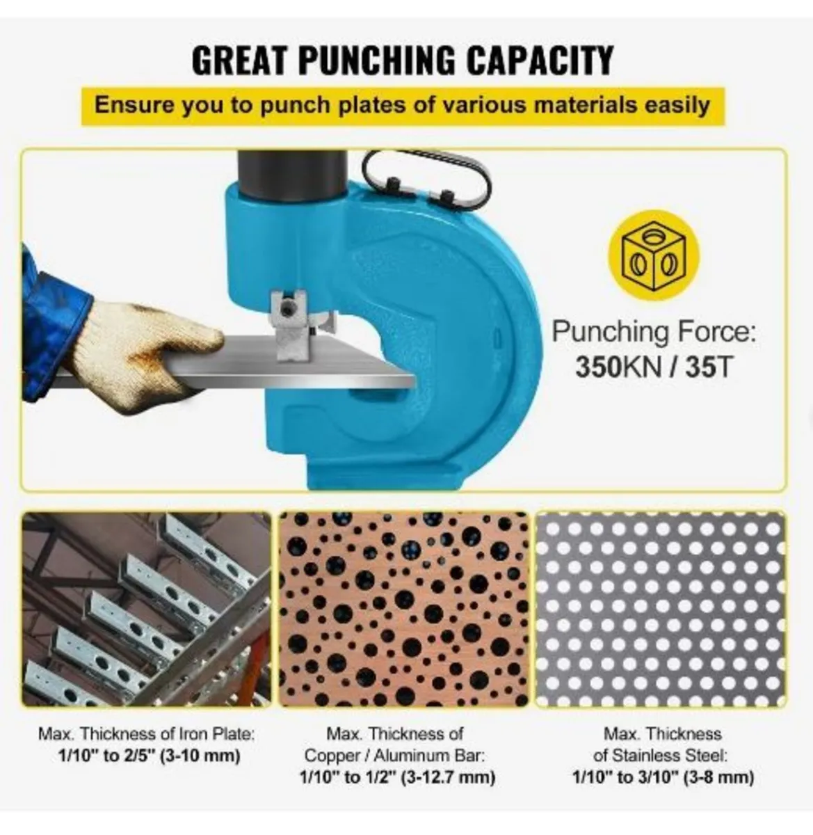 CH-70 Hydraulic Hole Puncher Punching Tool Punche - Image 4