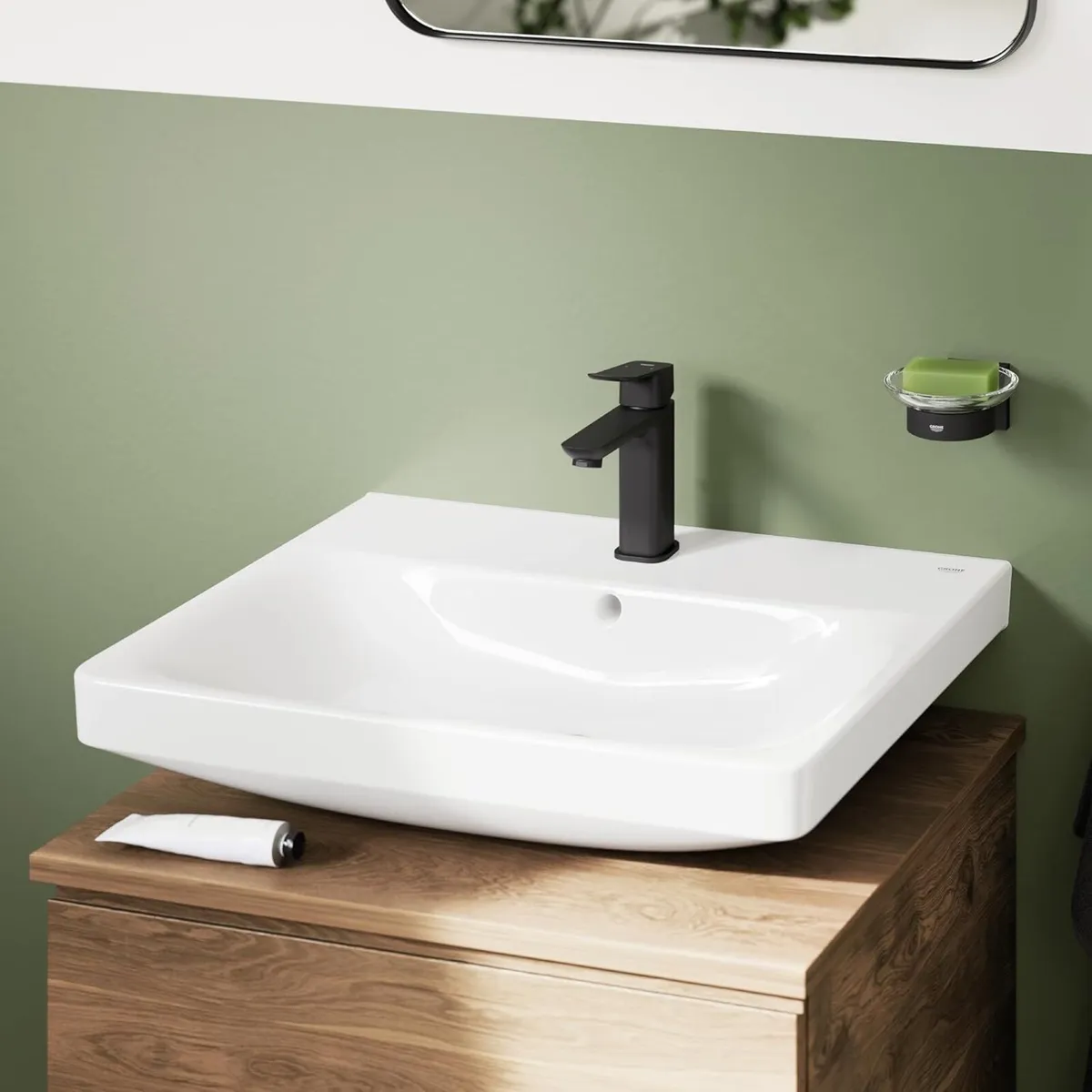 Dice Lever Basin Mixer with Push-Open Waste Set - Image 2