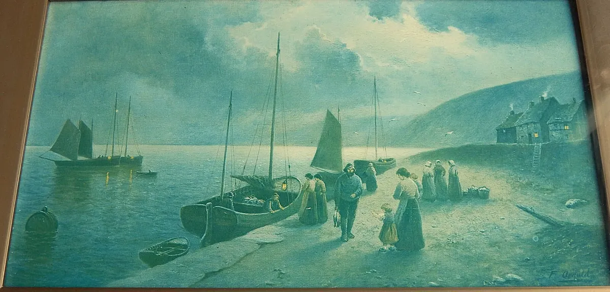 Vintage Print of ‘The Fisherman’s Return’ - Image 3