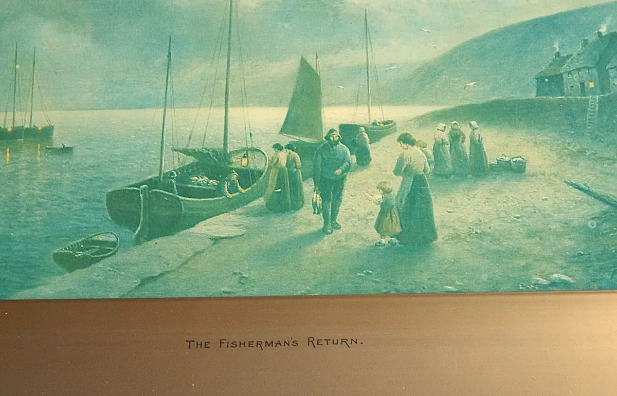 Vintage Print of ‘The Fisherman’s Return’ - Image 2