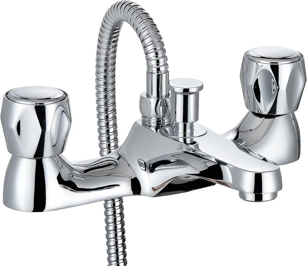 Quest BBT0256 Chrome Bath Shower Mixer Taps - Image 3