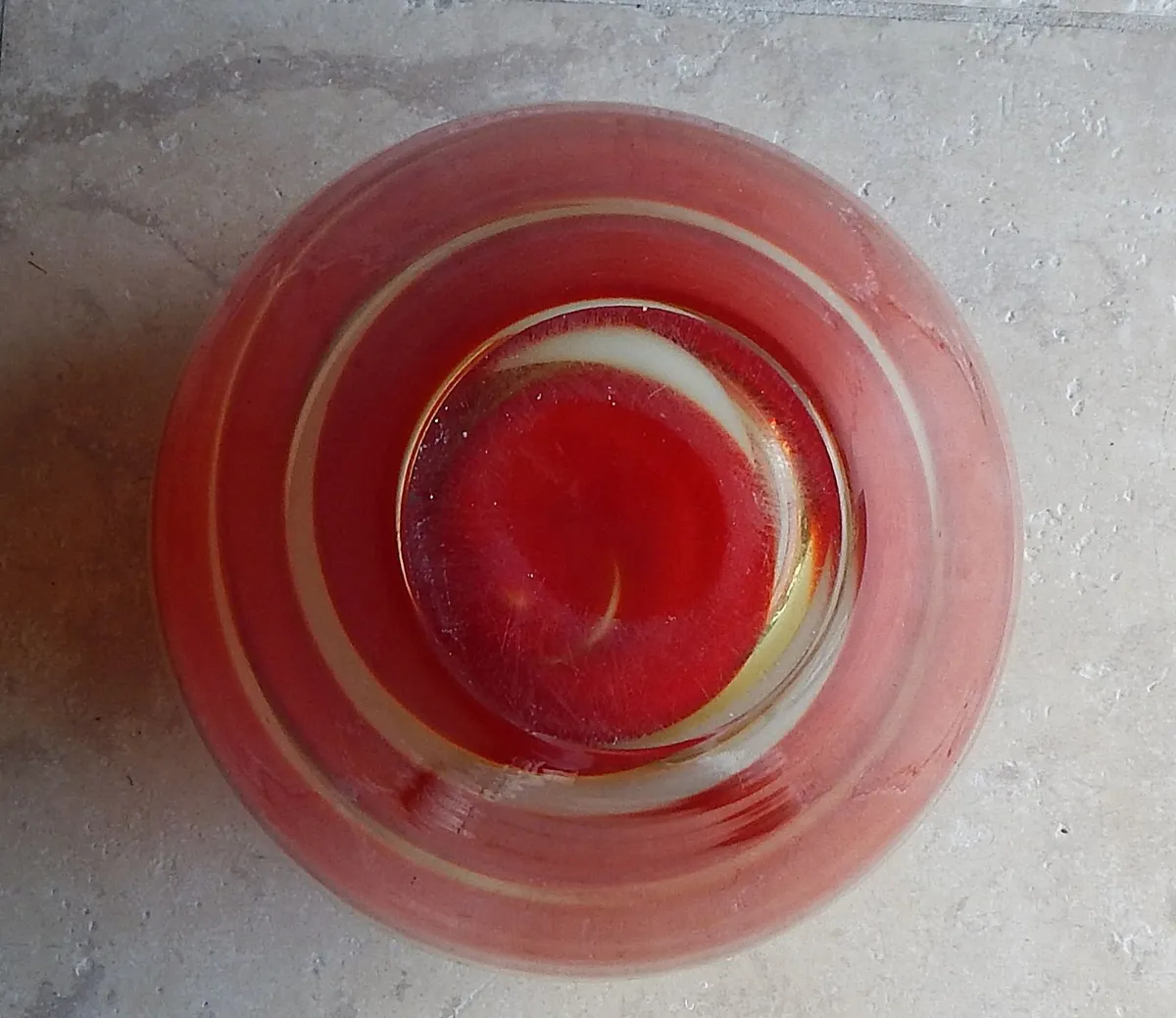 Large Waterford Crystal Evolution Red Sea Vase - Image 4