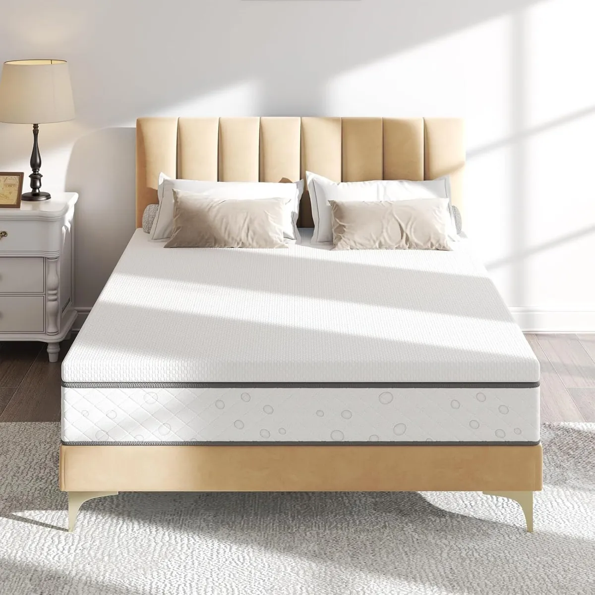 Gel Memory Foam Mattress Topper Small Double Bed - Image 2