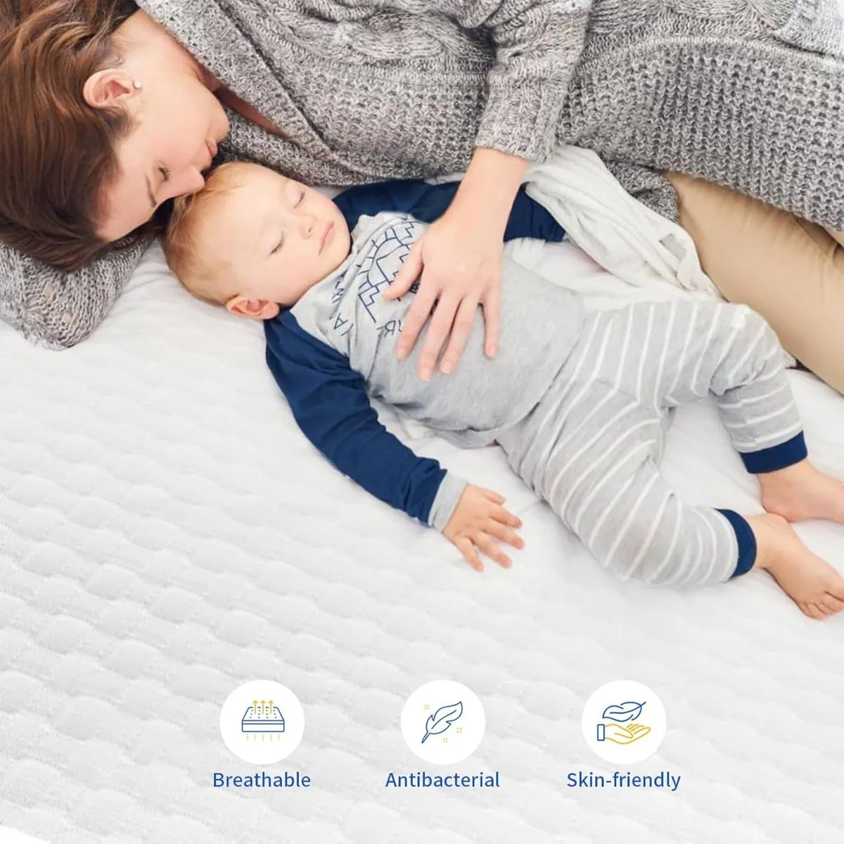 Gel Memory Foam Mattress Topper Small Double Bed - Image 4