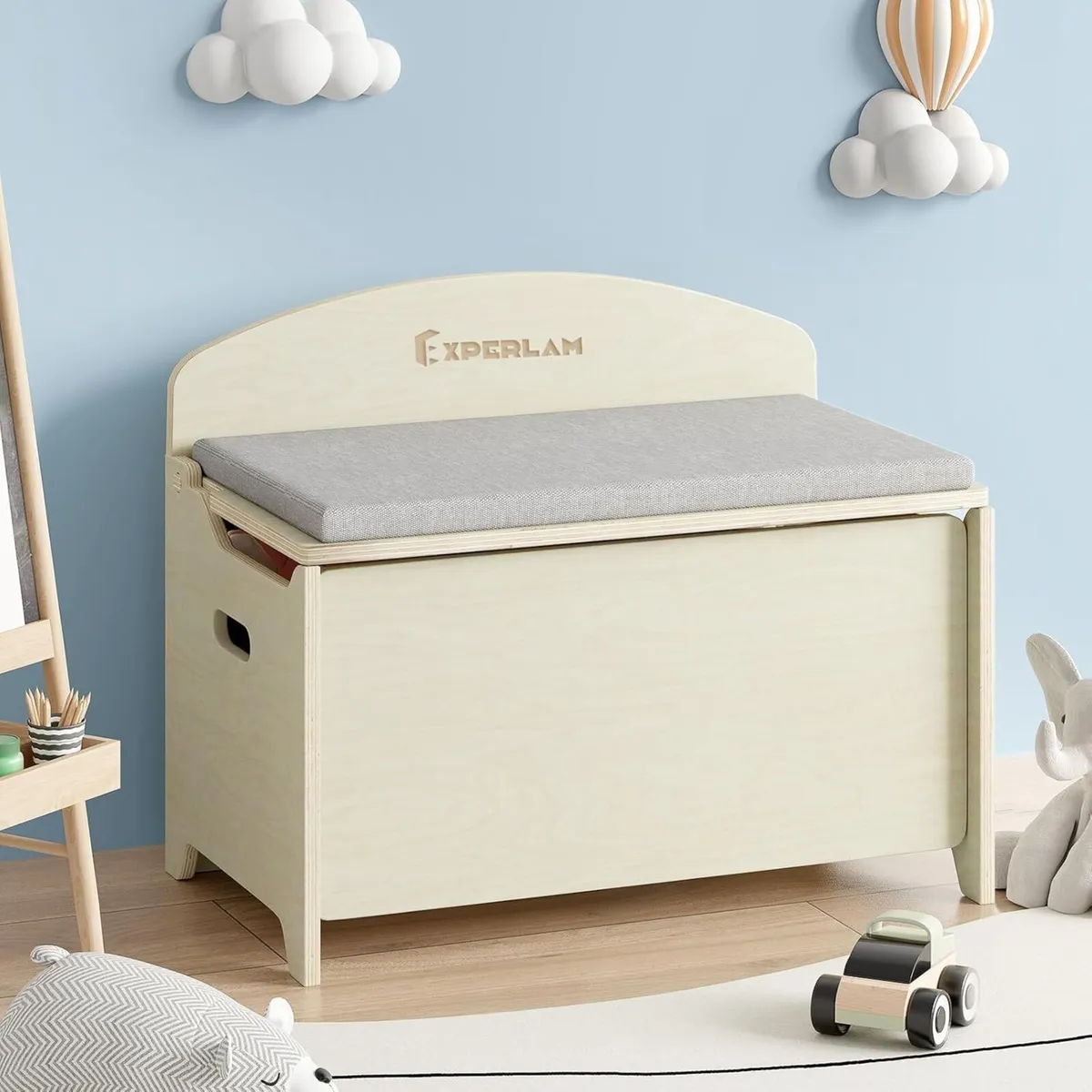 Toy Box and Storage Wooden for Boys Girls Chest - Image 1