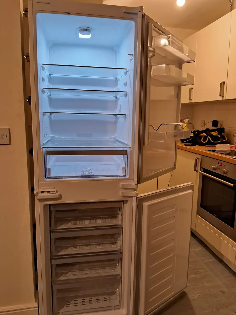 YEAR OLD INTEGRETED FRIDGE AND FREEZER - Image 2