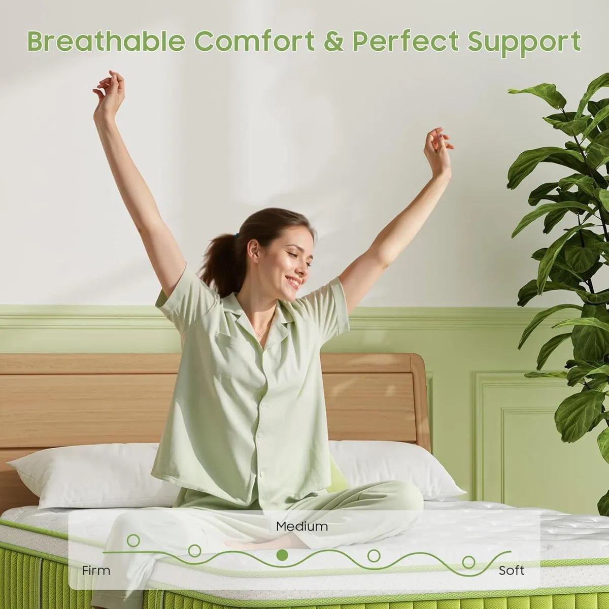 Single Mattress 10 Inch Bed 3FT Hybrid Memory - Image 3