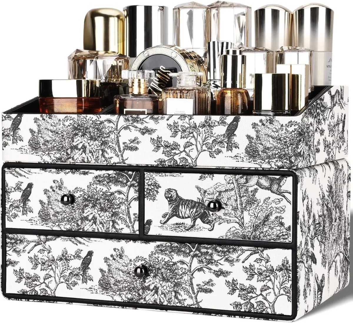 Make Up Cosmetic Organiser 2-Tier 2 Drawers - Image 1