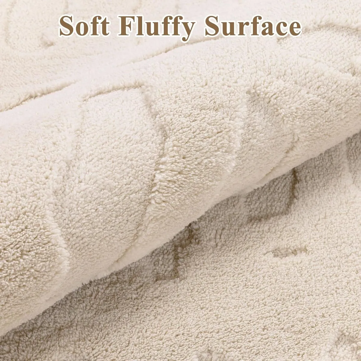 Beige Rug for Living Room 200 x 300 cm Large Soft - Image 3