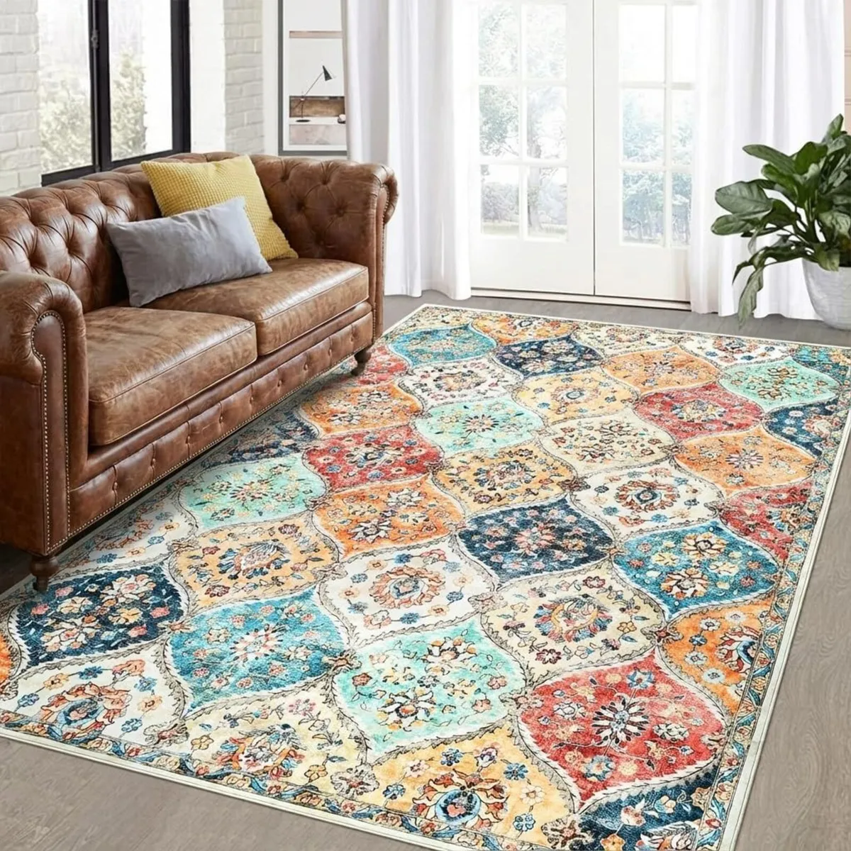 Washable Vintage Area Rugs 160x230cm Large - Image 3