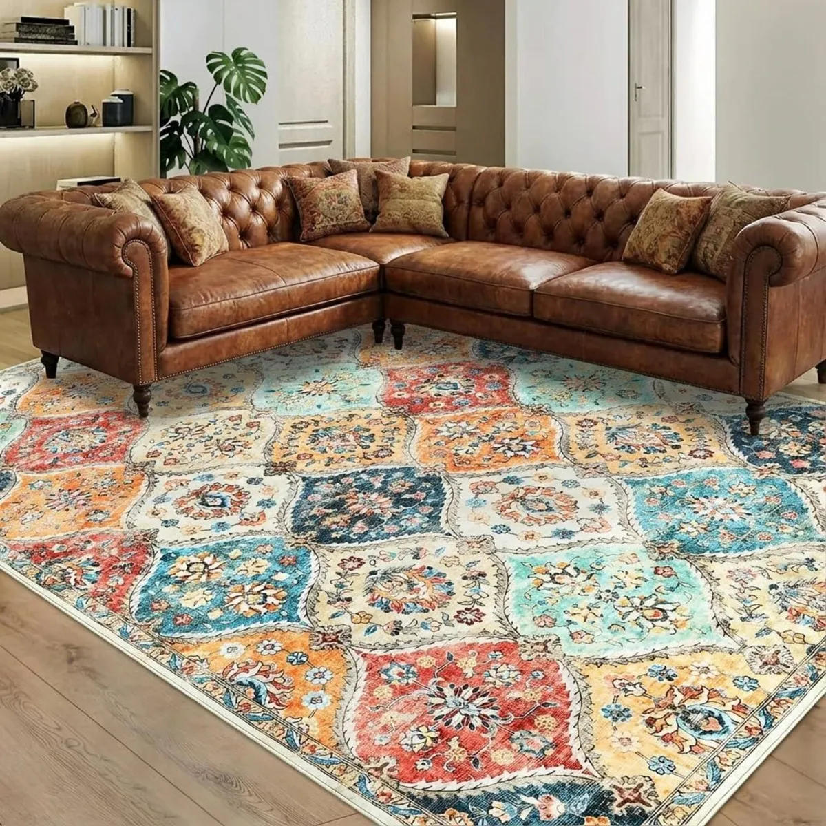Washable Vintage Area Rugs 160x230cm Large - Image 1