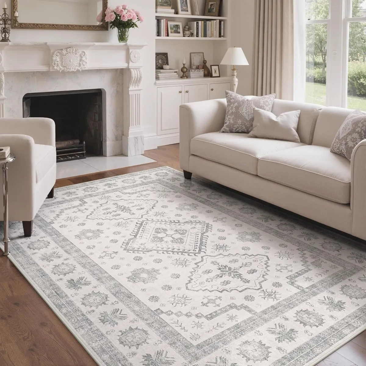 Rugs Living Room 200x290cm Extra Large Washable - Image 1