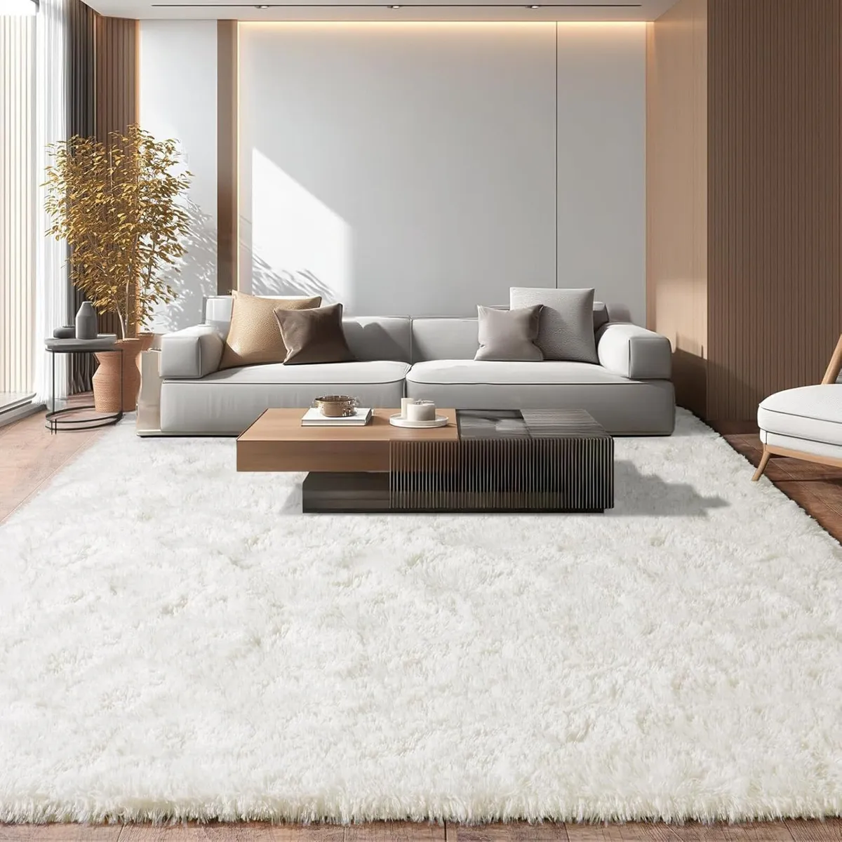 Large Rugs for Living Room 200x300 cm - Fluffy - Image 1