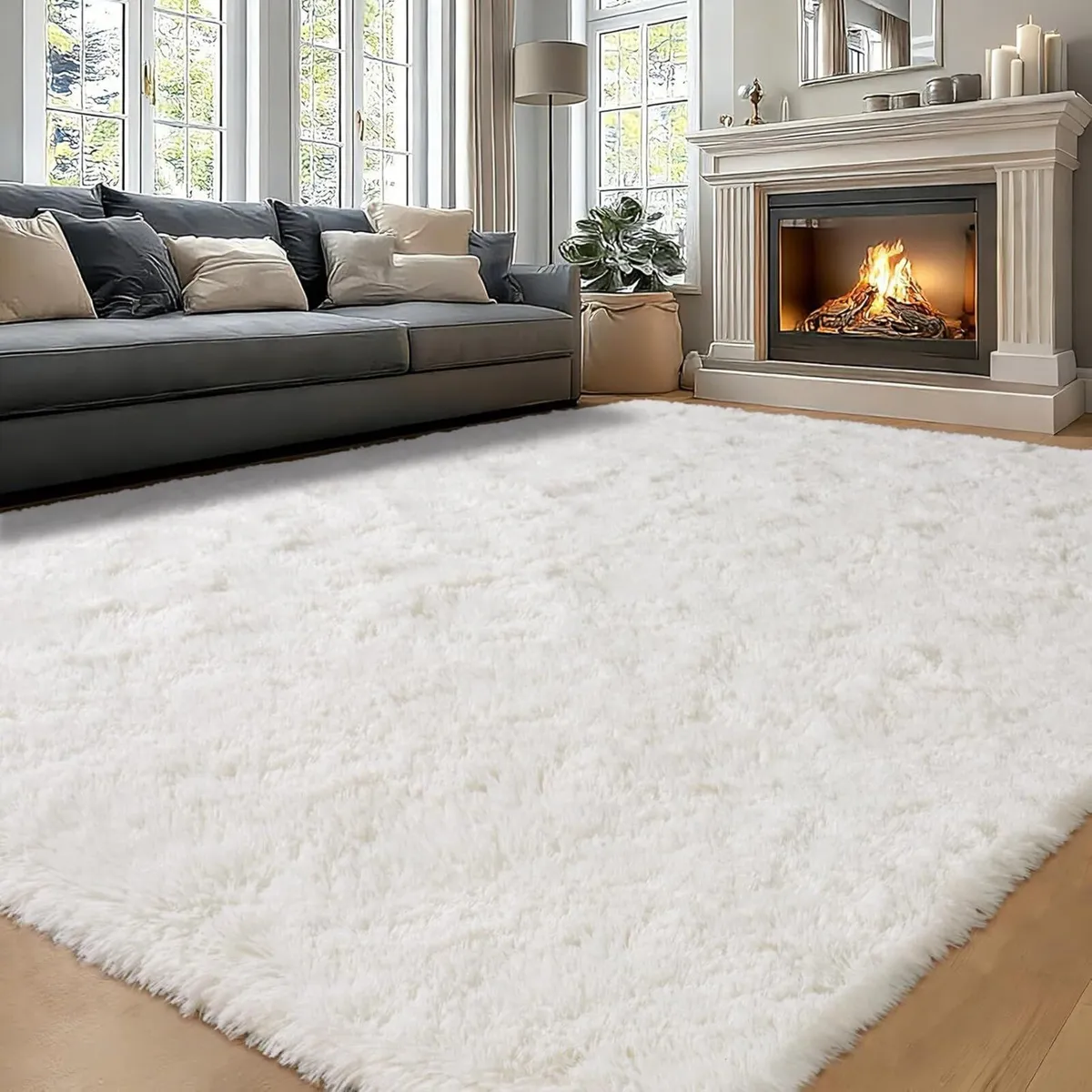 Large Rugs for Living Room 200x300 cm - Fluffy - Image 2