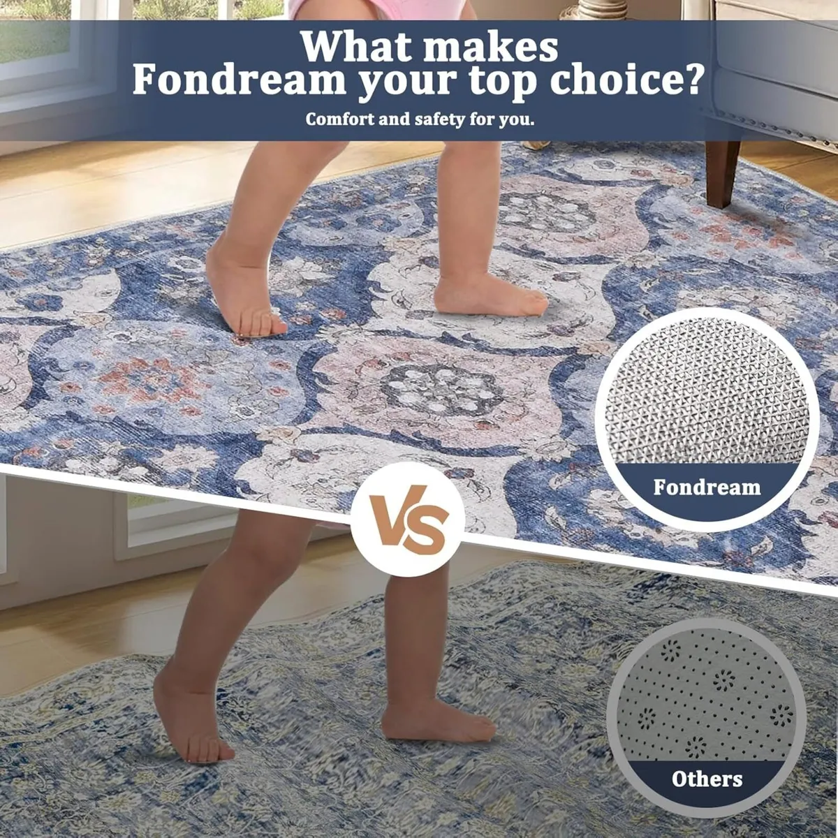 Large Rugs for Living Room 200x300cm Machine - Image 3