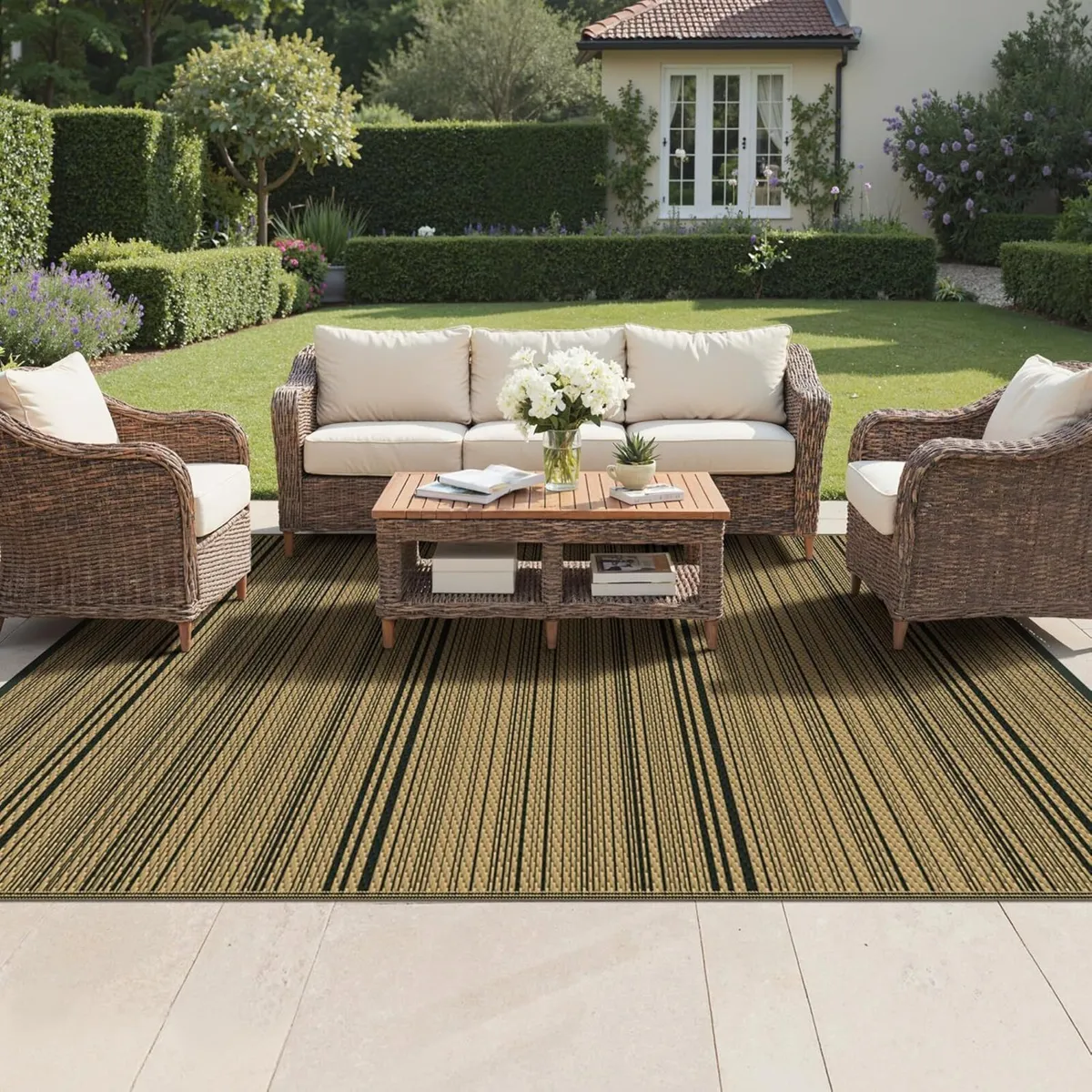 Outdoor Rug 270x360cm Extra Large Waterproof - Image 1