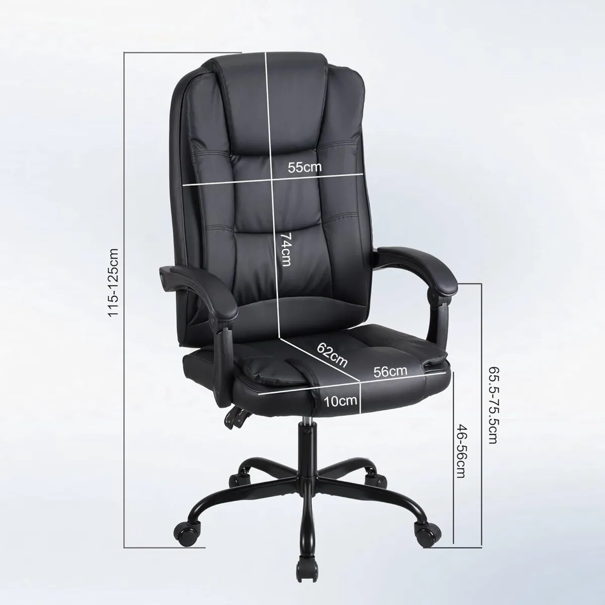 High-back ergonomic office swivel chair executive - Image 3