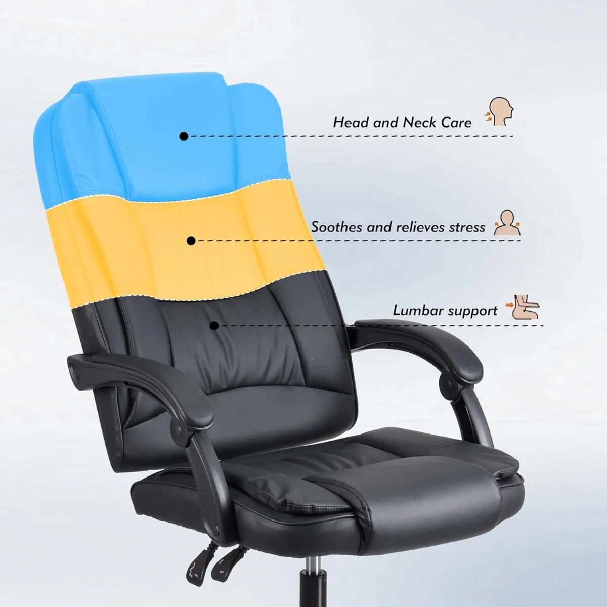 High-back ergonomic office swivel chair executive - Image 4