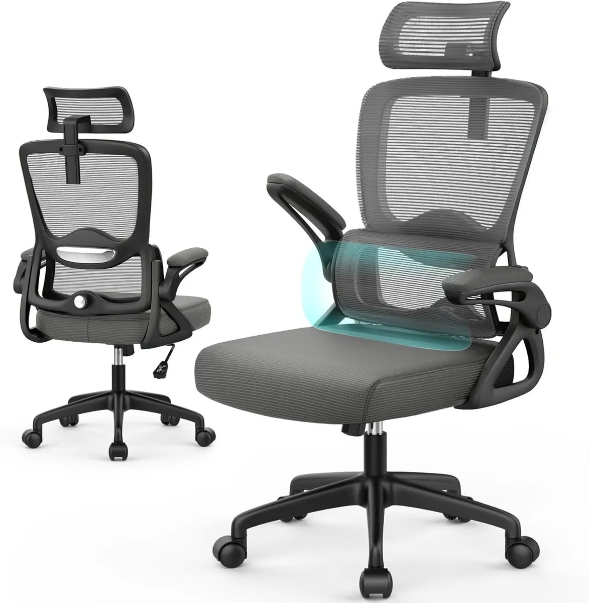 Office Chair Ergonomic Desk -Dual Backrest Design - Image 1