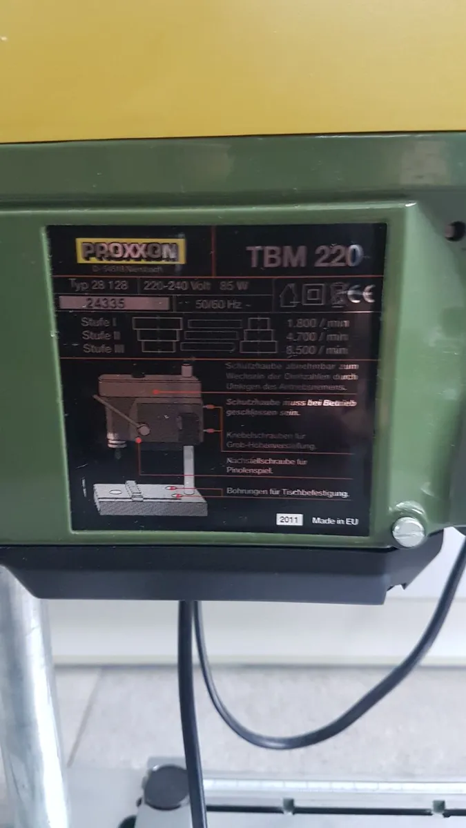 Proxxon TBM 220 Bench Drill 240V 28128 - Image 4