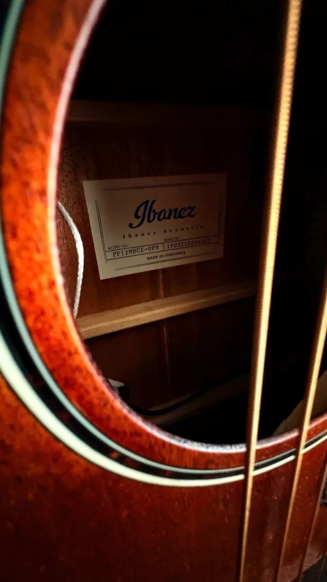 Ibanez PF12MHCE-OPN Electro Acoustic Guitar - Image 3
