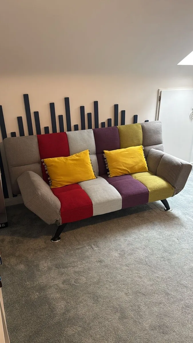Multicolour Sofa Bed - Image 1