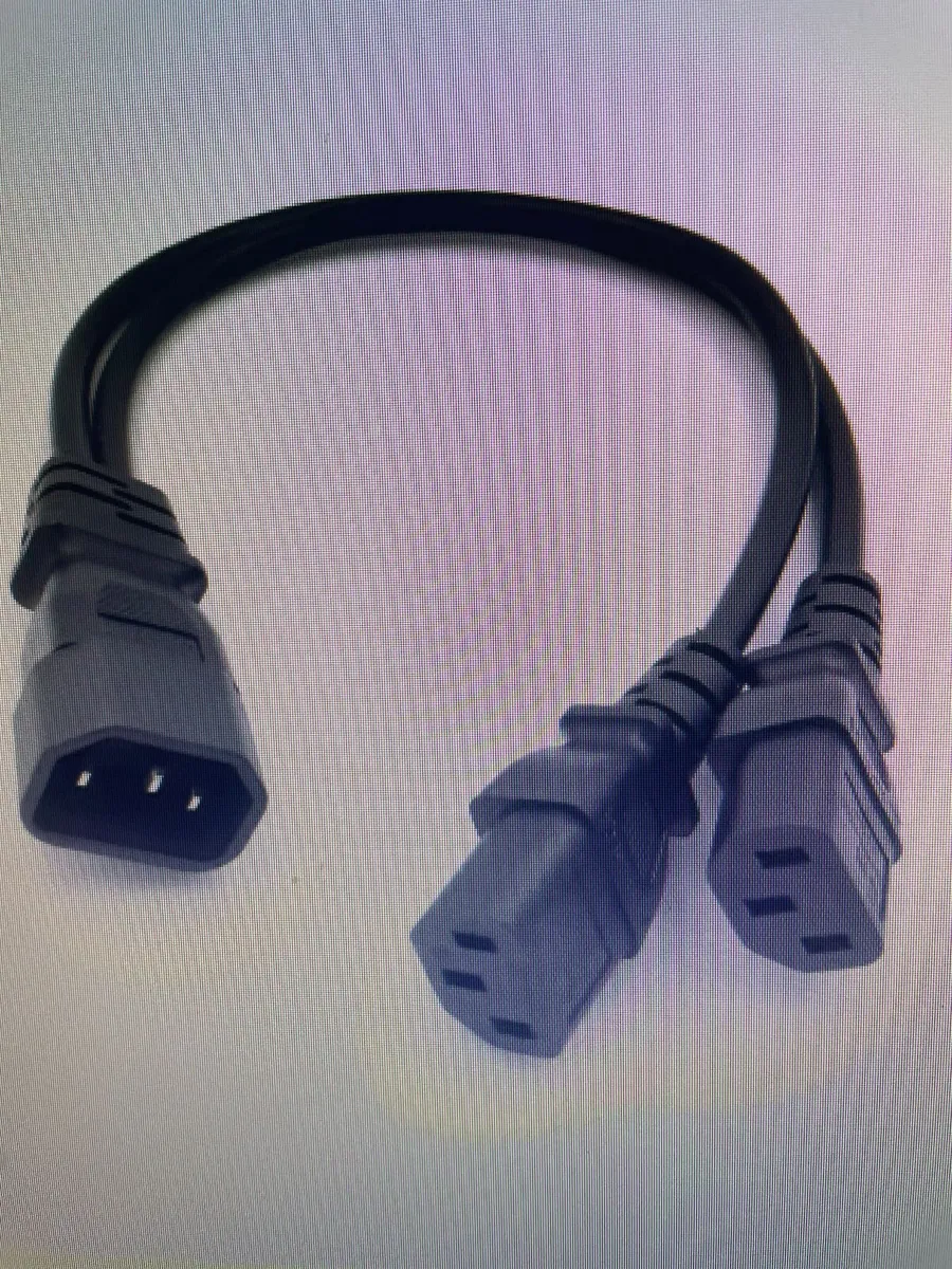 Power Y Type Dual Monitor Splitter Cable. - Image 2