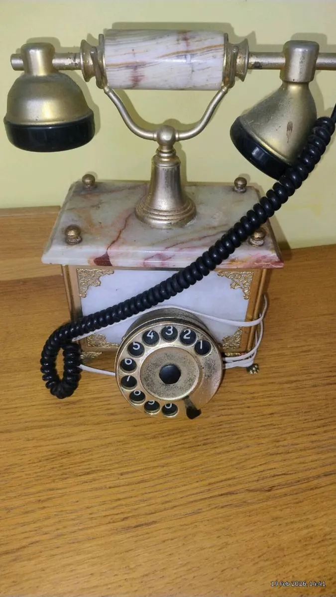 Antique marble phone