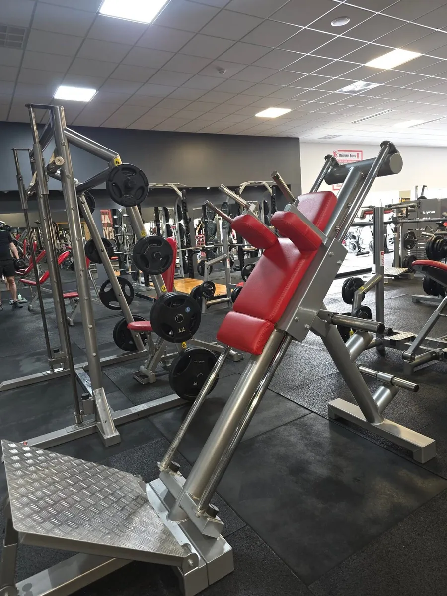 A plate loaded hack squat machine - Image 3