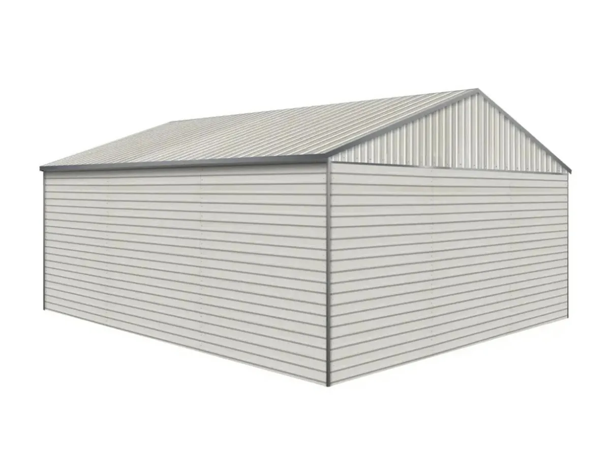 New 19ft x 21ft Metal Shed **Online Auction** - Image 4