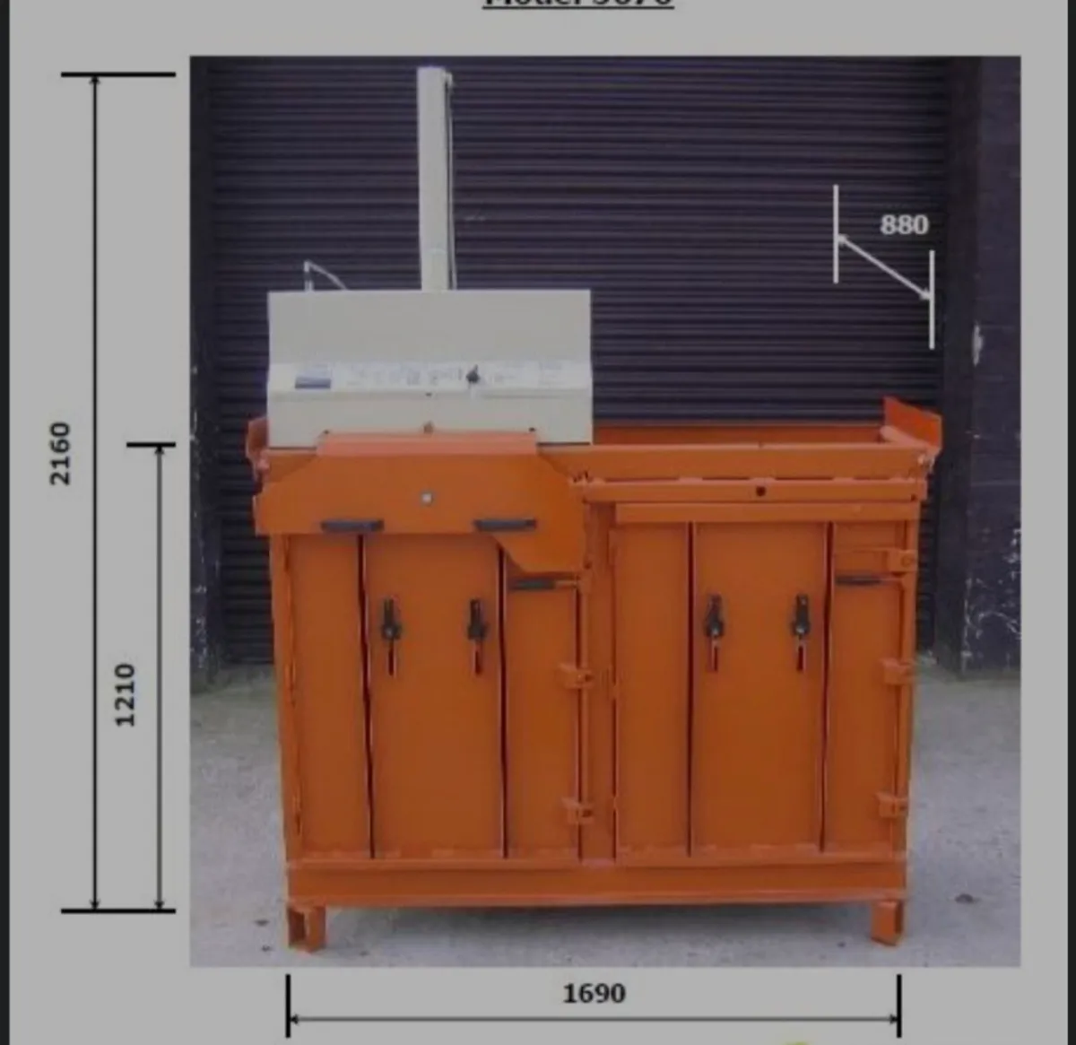 Cardboard plastic baler compactor - Image 2