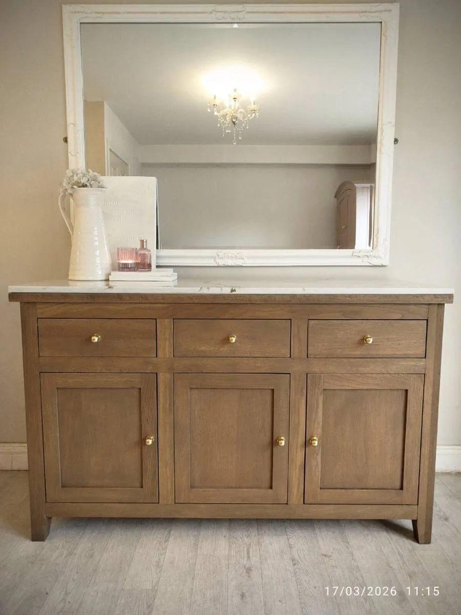 Oak Sideboard with Quartz Top - Image 1