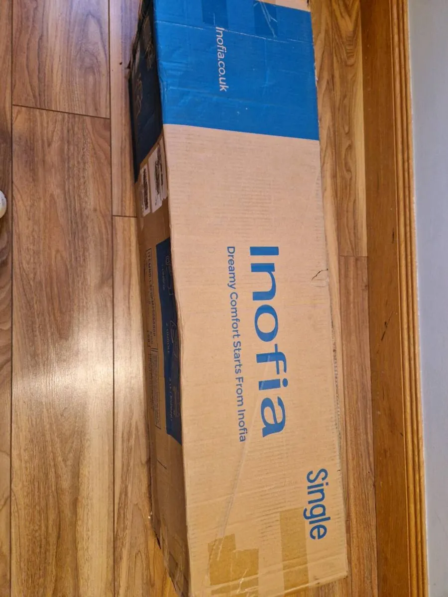 12 inch deep mattress(single), still in box, unwan - Image 1