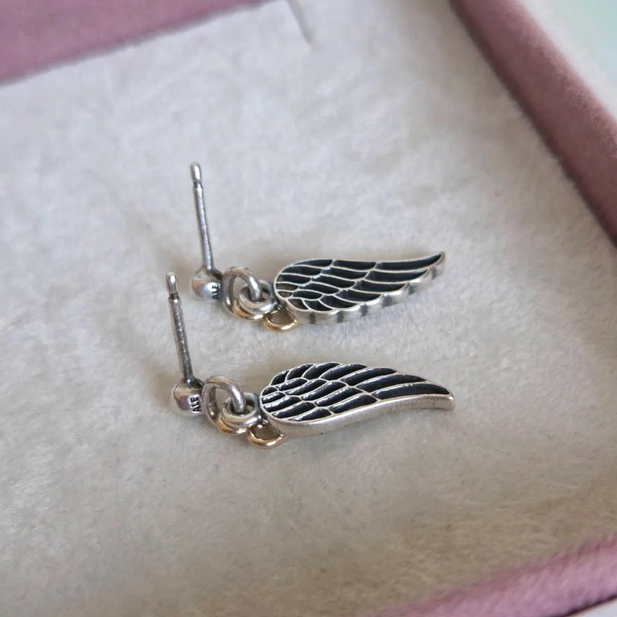 Pandora sterling silver/ gold angel wing - Image 4