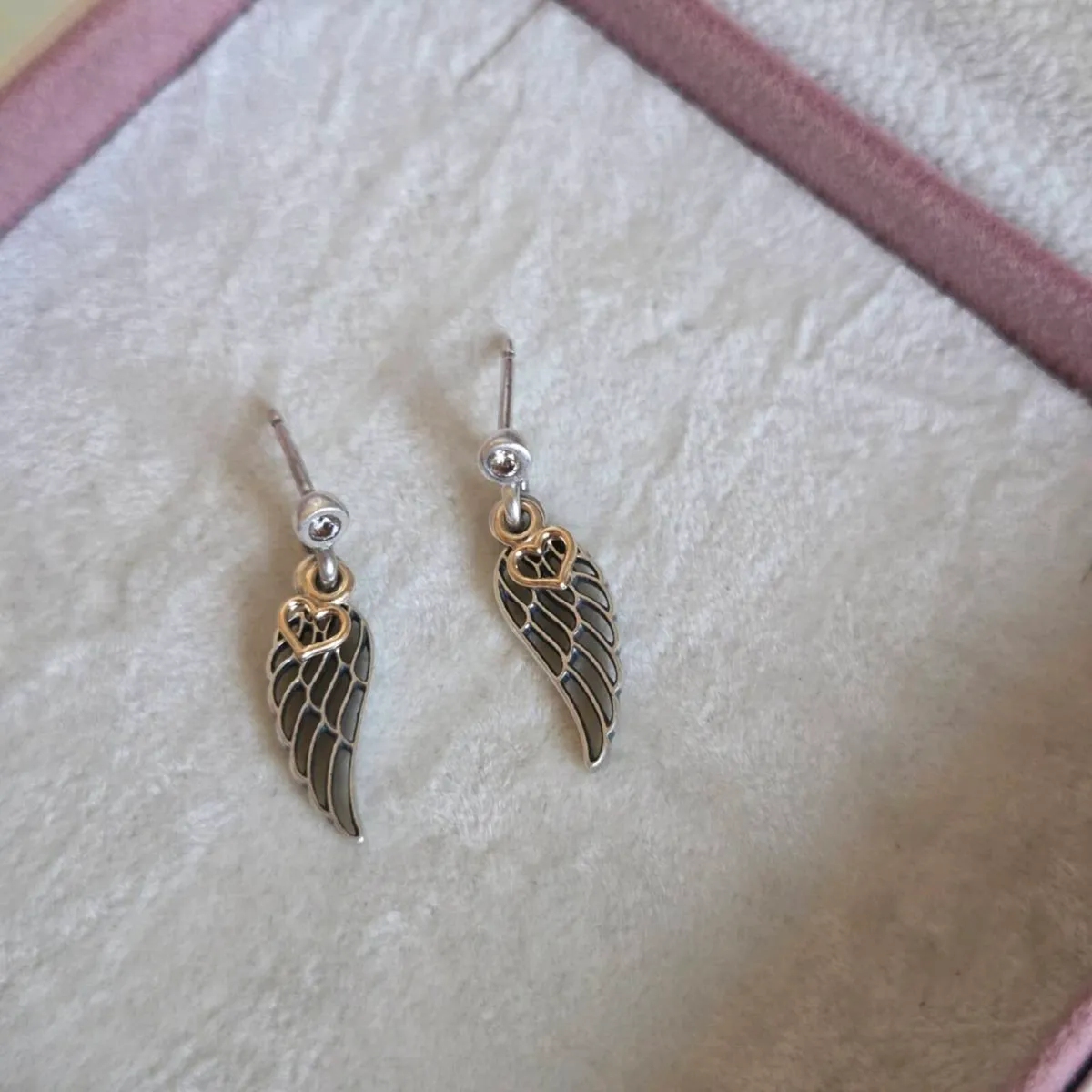 Pandora sterling silver/ gold angel wing - Image 1