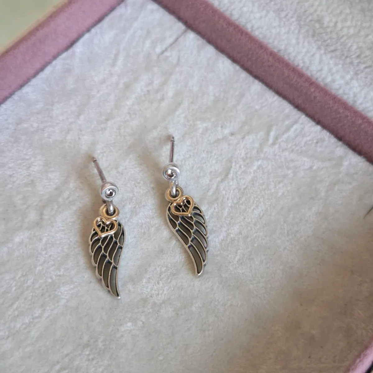 Pandora sterling silver/ gold angel wing - Image 2